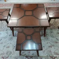 گل میز میز وسط ومیز عسلی تاشو و جا کفشی ام دی اف