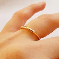 انگشتر نقره با روکش طلا مینیمال و کیوت|بدلیجات|شیراز, ملاصدرا|دیوار