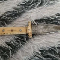 کارد دست ساز با دسته استخوانی و برنج