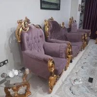 مبل ۷نفره ،استیل با میز و عسلی  تمیز  وشیک ،|مبلمان خانگی و میز عسلی|تهران, تهرانسر شرقی|دیوار