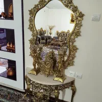 آیینه شمعدان طرح برنز