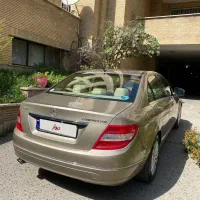 بنز C200 مدل 2008 رنگ کپنهاگ سیلور