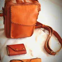 کیف رودوشی چرم گاوی