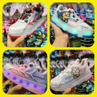 کفش اسکیتی یا کتونی اسکیتی/ ساده و چراغدار