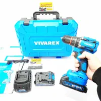 دریل شارژی ۲۰ولت براشلس چکشی ۲باطری ویوارکس(ضمانت)|ابزارآلات|شهرکرد, |دیوار