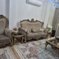 مبل سلطنتی ۷ نفره|مبلمان خانگی و میز عسلی|تولم شهر, |دیوار