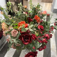 گل رز|گل مصنوعی|رشت, حمیدیان|دیوار