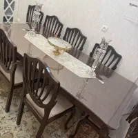 میز ناهارخوری ۸ نفره با صندلی