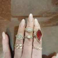 دستبند بنگل زنجیر ژوپینگ طلا روس نیم ست انگشتر|بدلیجات|ری, هاشم‌آباد|دیوار