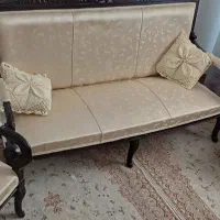 مبل استیل پنج نفره با میز وسط|مبلمان خانگی و میز عسلی|پرند, فاز ۵|دیوار