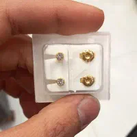 پیرسینگ طلایی نقره‌ای