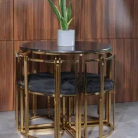 میز ناهارخوری ۴ نفره مدل گرد|میز و صندلی غذاخوری|ارومیه, |دیوار