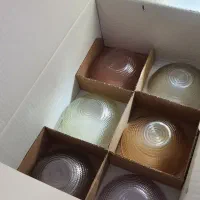 ۶کاسه کوچک ویک کاسه بزرگ انار خوری یا اجیل خوری