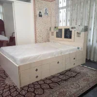 تختخواب دونفره جک دار و باکس دار و تشک نو|تخت و سرویس خواب|تهران, نیکنام|دیوار