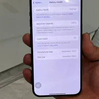 آیفون ۱۵ پرومکس با ریجستر باتری ۱۰۰