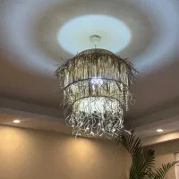 لوستر و پرده کاملا نو