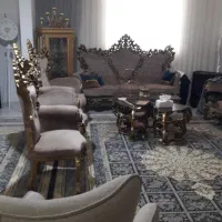 سرویس مبلمان استیل۹نفره|مبلمان خانگی و میز عسلی|چناران, |دیوار