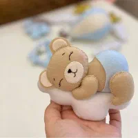 عروسک خرس و گوزن برای نصب روی سبد سیسمونی