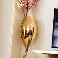 گلدان اینه ای همراه گل
