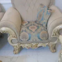 مبل نیمه استیل ۹نفره ومیز tv|مبلمان خانگی و میز عسلی|قم, زنبیل آباد|دیوار