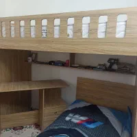 تخت خواب  دو طبقه نوجوان  mdf خارجی|تخت و سرویس خواب|شیراز, ارم|دیوار