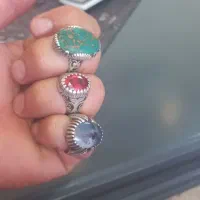 انگشتر شجر فیروزه یاقوت