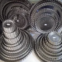 سینی و کاسه استیل پذیرای ساده و طرح دار