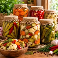 ترشیجات خانگی.ترشی. ترشی رستوران