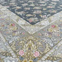 چهار عدد فرش ۹ متر رزگلد نقره ای ۱۵۰۰ شانه(آک)|فرش|اراک, |دیوار