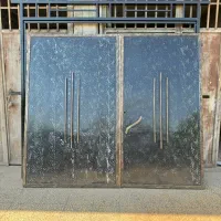 درب حیاط رنگ کوره ای و سنگین وزن