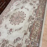فرش زمینه نخودی ۱۲۰۰شانه پرتراکم