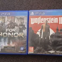 دو بازی ps4 wolfenstein و for honor