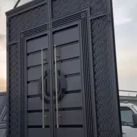 درب آهنی و چوبی بالا باغ