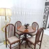 میزوصندلی ناهارخوری غذاخوری ۴نفره چوبی درحدنو