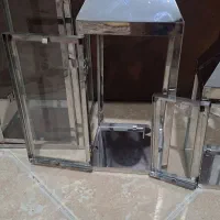 فانوس ۳تیکه فلزی هرمی|کلکسیون اشیاء عتیقه|تهران, درب دوم|دیوار