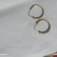 طلاالیزابت گوشواره حلقه ای پلاک چهارقل|جواهرات|یاسوج, |دیوار