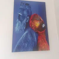 تابلو زن آتش و مرد یخی