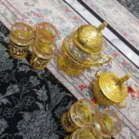 ست قوری و قندان و استکان