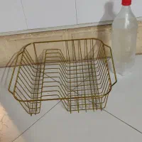 سبد کنار سینک طلایی