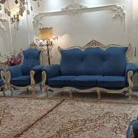 مبلمان استیل ۹ نفره همراه بوفه ست مبلمان