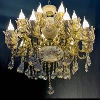 لوستر۸شاخه ۱۶ روشنایی|لوستر و چراغ آویز|گلستان (تهران), |دیوار