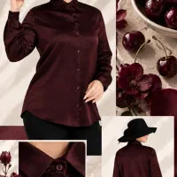 شومیز زنانه شیک تولیدی بیدمشکی عمده و تک بدون واسط