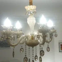 لوستر کریستالی شیک|لوستر و چراغ آویز|قم, زنبیل آباد|دیوار