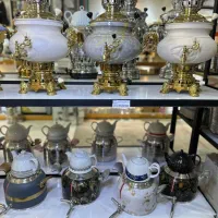 انواع سماور کتری قوری چینی استیل پیرکس