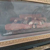 شومینه دوشعله چدنی گلکاران|بخاری، هیتر، شومینه|سلماس, |دیوار