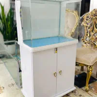 اکواریوم شیشه خم همراه با پایه و بخاری