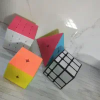 روبیک هرمی ، دو در دو ، چهار در چهار ، آینه ای