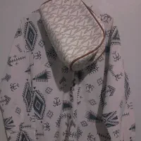 کیف و شومیز ست سفید نو، فری سایز تا ۴۴