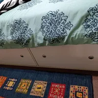 تخت خواب دو نفره بدون میز آرایش همراه با روتختی|تخت و سرویس خواب|تهران, ائمه اطهار|دیوار