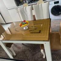 میز و صندلی ناهارخوری ۴نفره|میز و صندلی غذاخوری|خوی, |دیوار